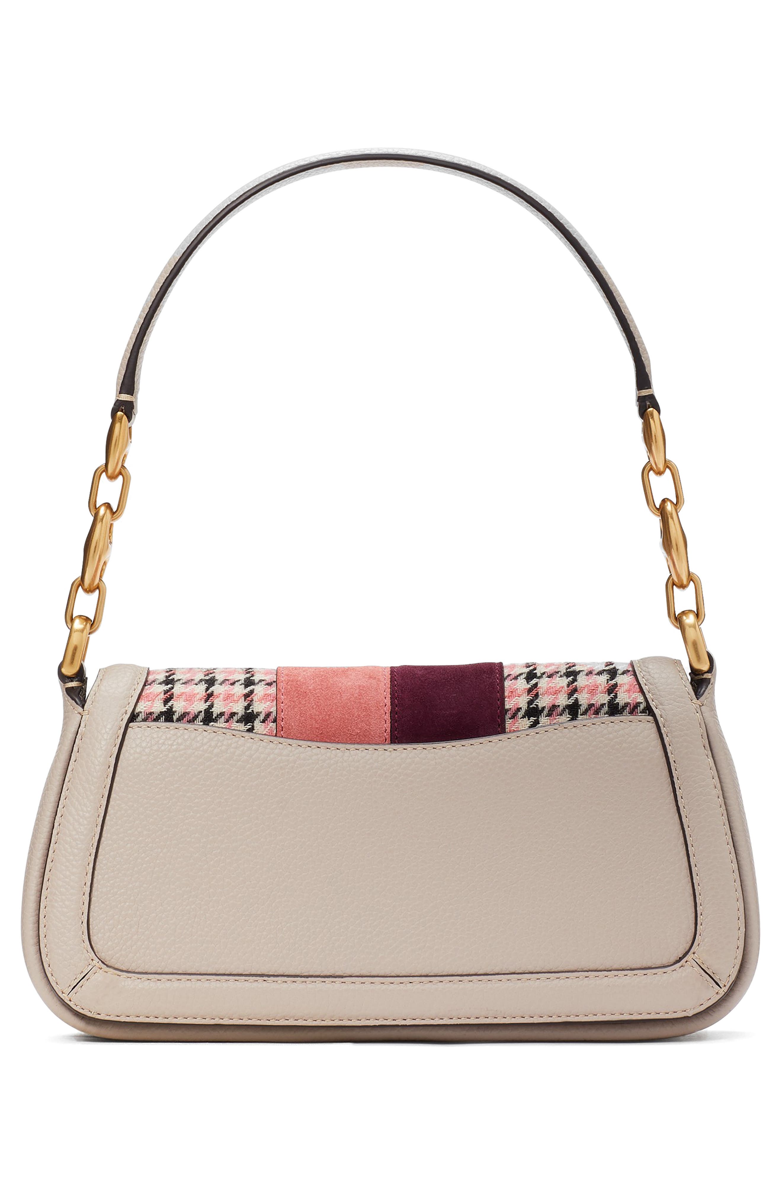 Kate Spade New York gramercy racing stripe leather shoulder bag, Alternate, color, 