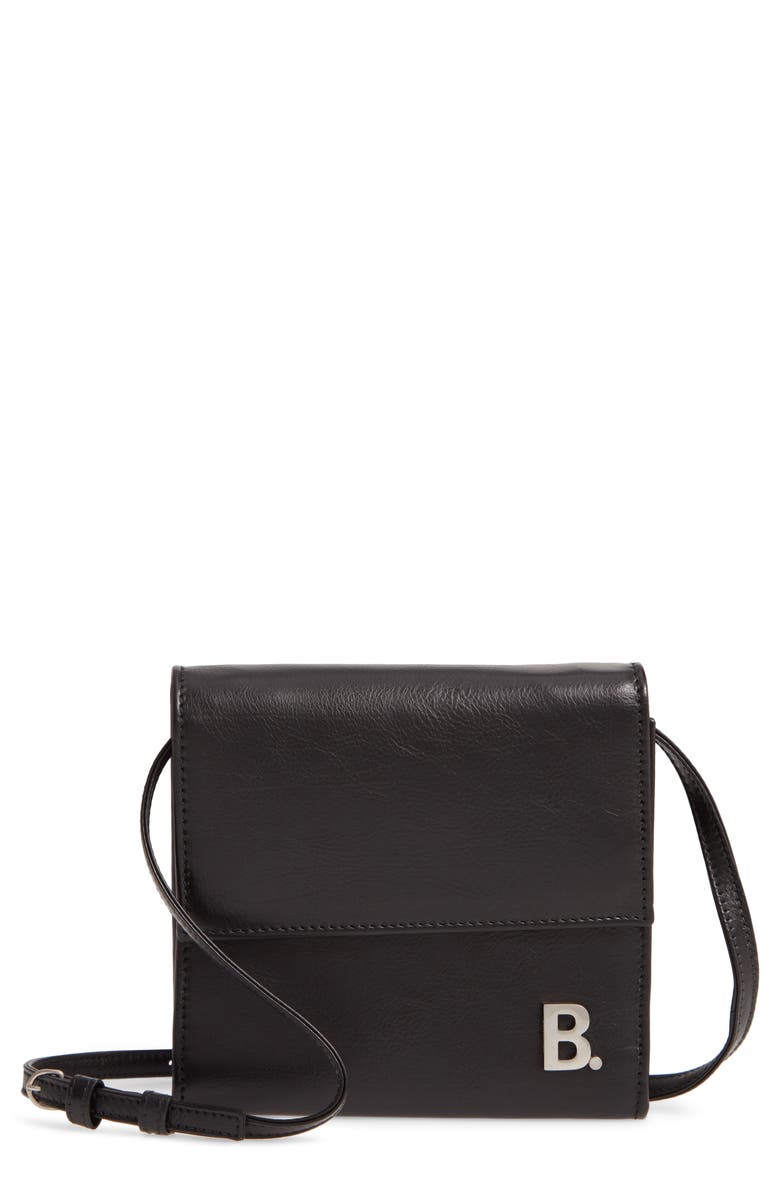 Balenciaga Leather Wallet on a Strap, Main, color,
