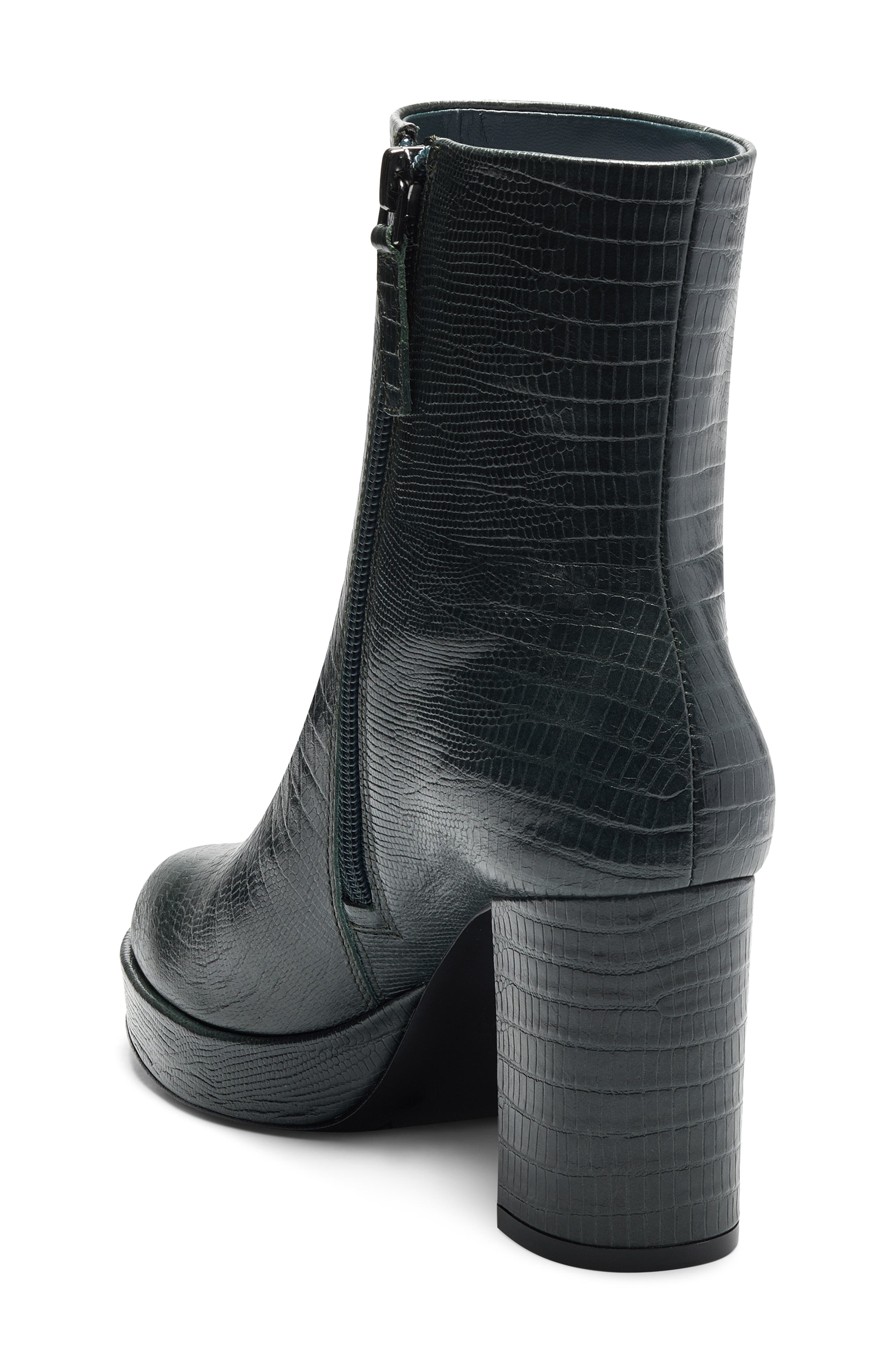 Ashlee Bootie, Alternate, color, PINE GREEN LIZARD PRINT