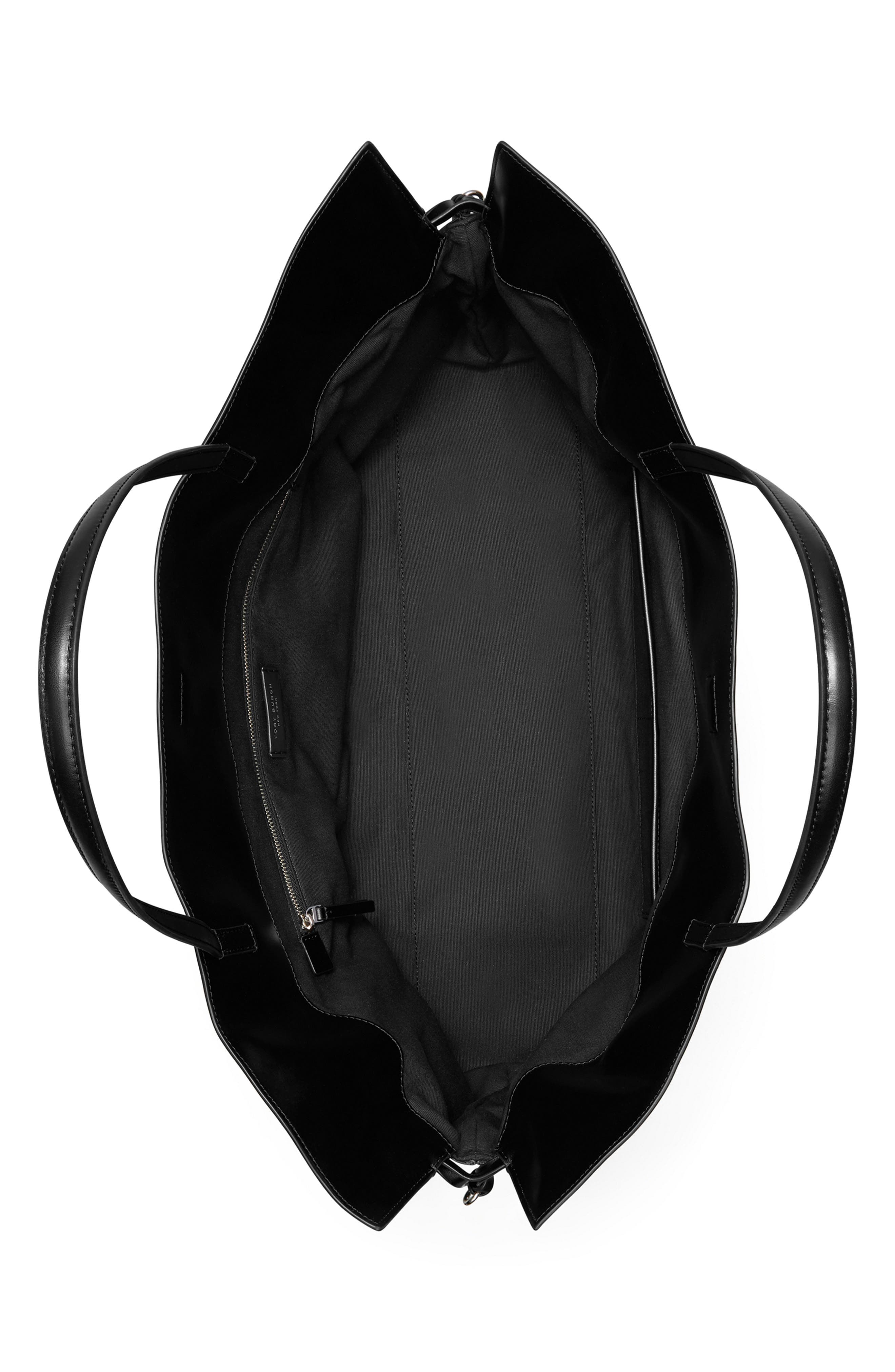 Tory Burch Small Ella Drawstring Tote Bag, Alternate, color, Black