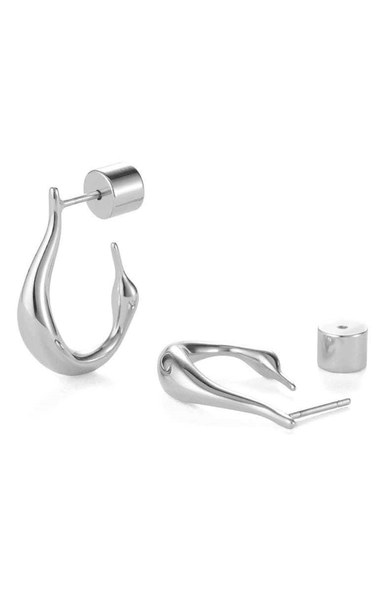 JENNY BIRD Mini Collette Hoop Earrings, Main, color, High Polish Silver