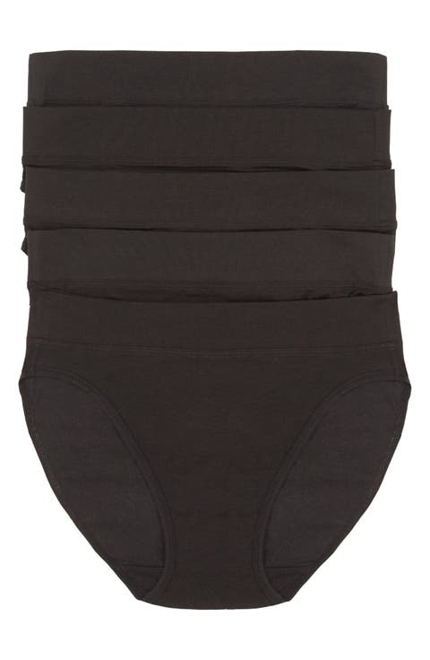 5-Pack Stretch Cotton High Cut Briefs