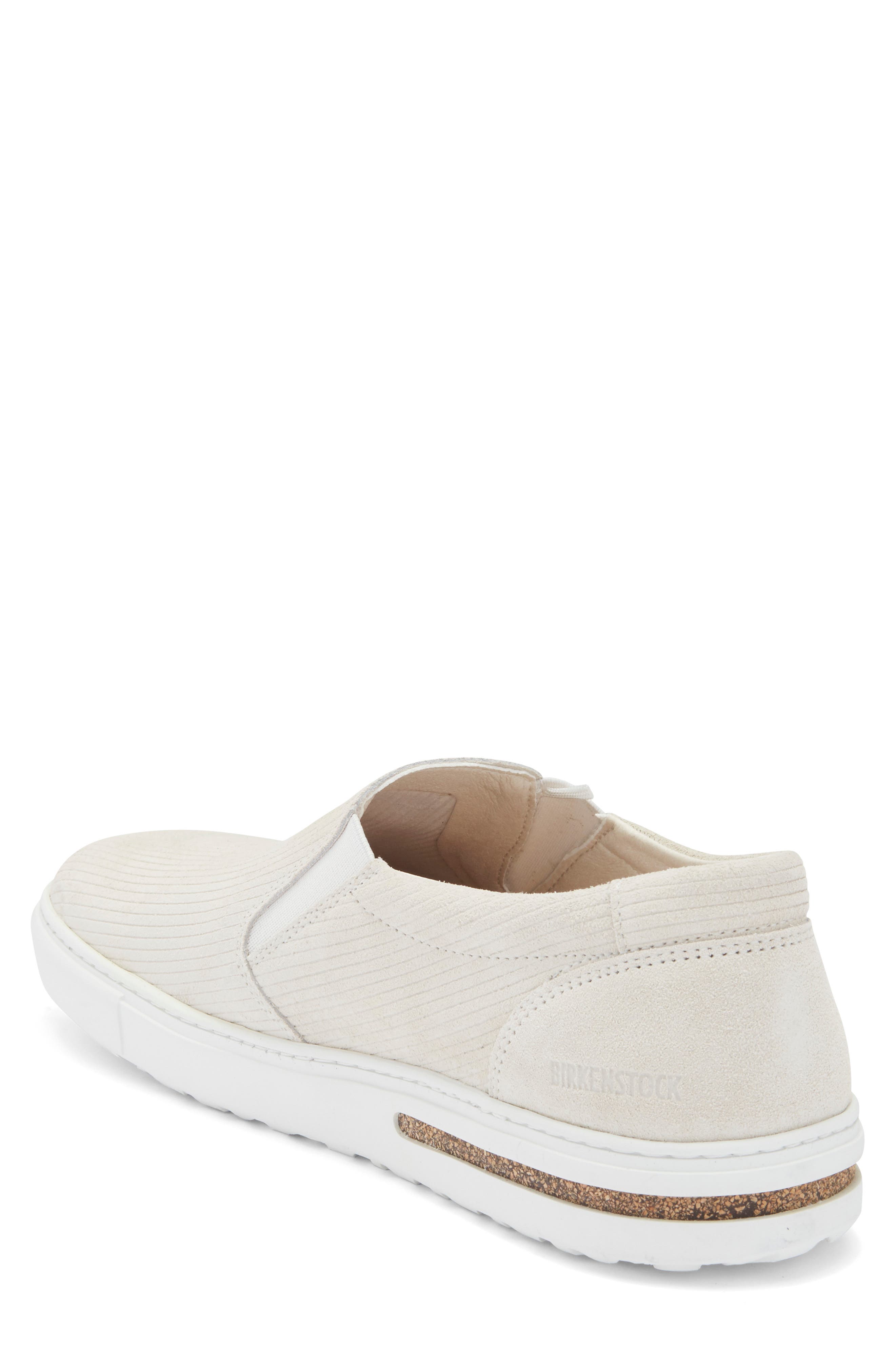 Birkenstock Oswego Corduroy Slip On Sneaker, Alternate, color, Antique White