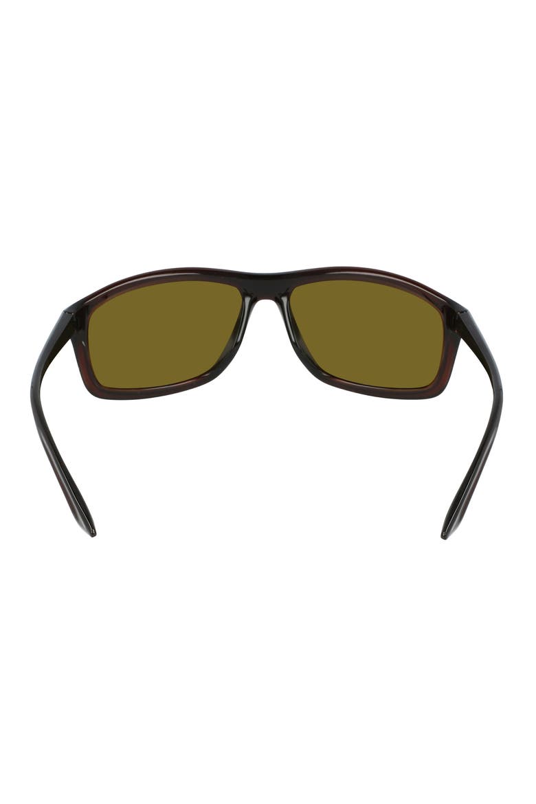 Adrenaline 66mm Rectangular Sunglasses, Alternate, color, BROWN