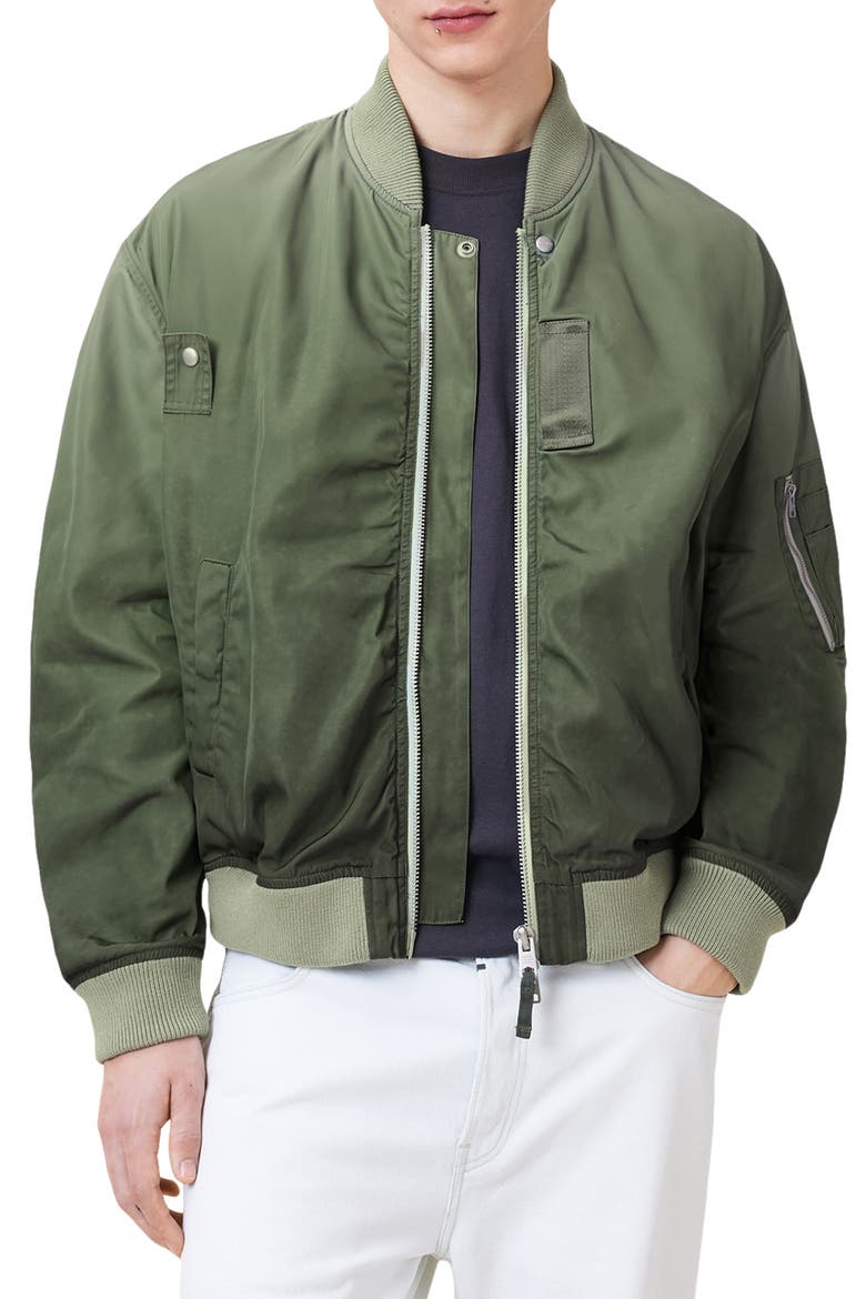 Cascade Bomber Jacket, Alternate, color, ISLAND GREEN
