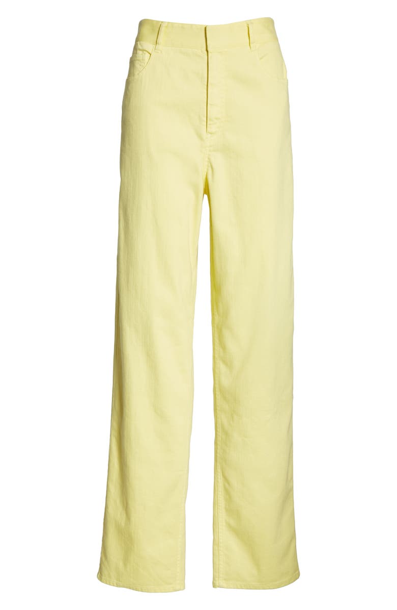 Tibi High Waist Straight Leg Denim Pants, Alternate, color, 