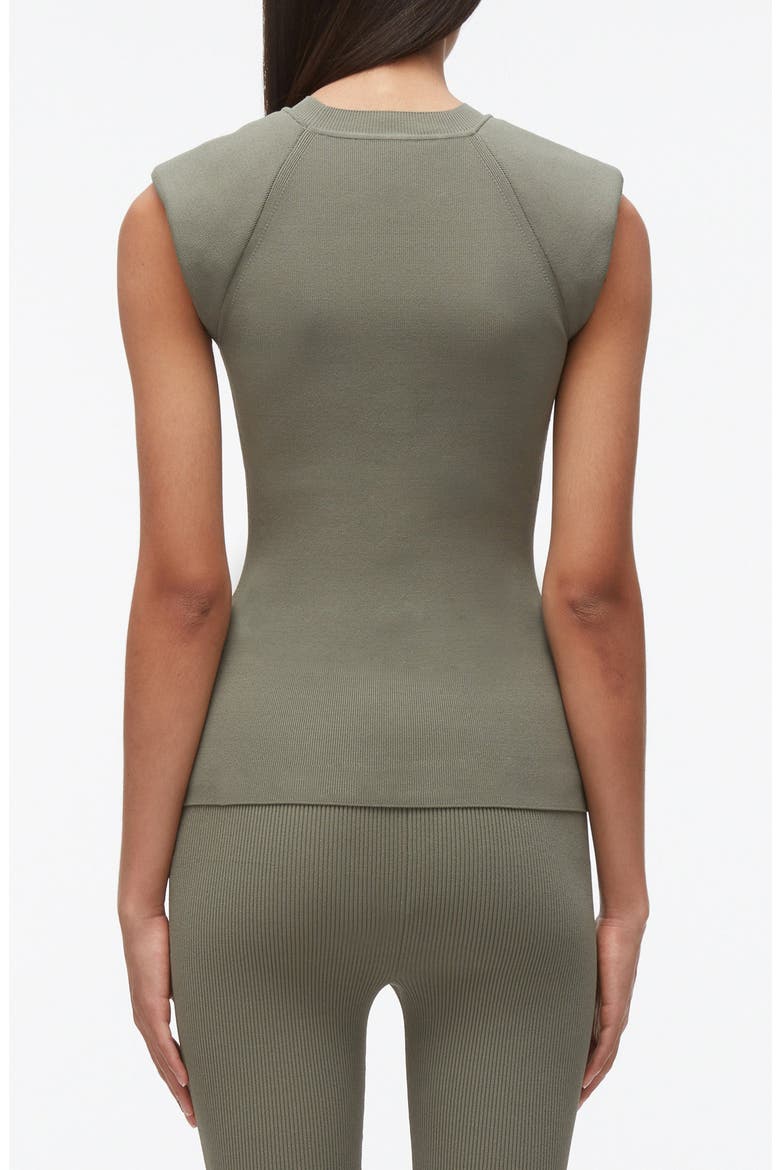 Compact Rib Structured Top, Alternate, color, SAGE