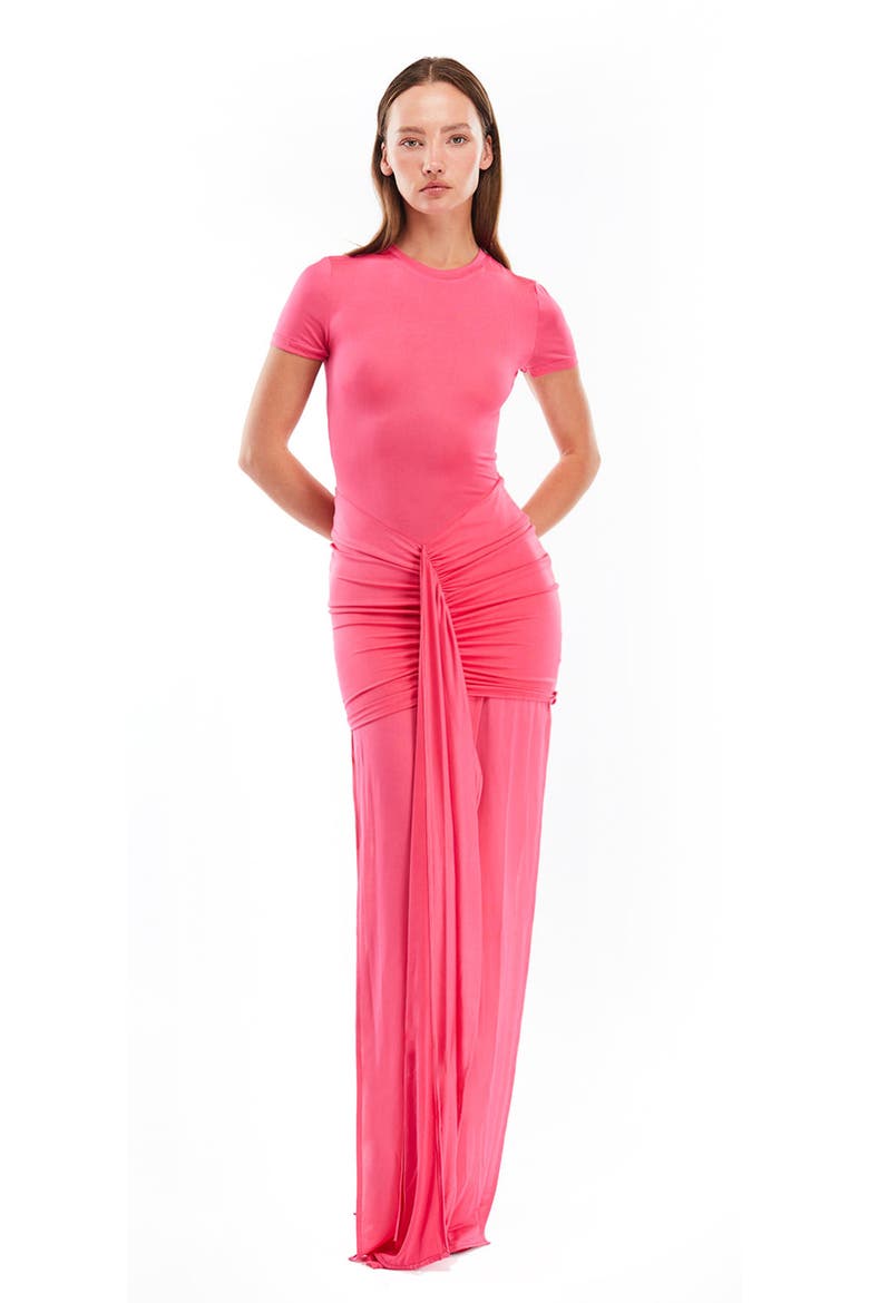 Viola T Shirt Dress, Alternate, color, Fushia