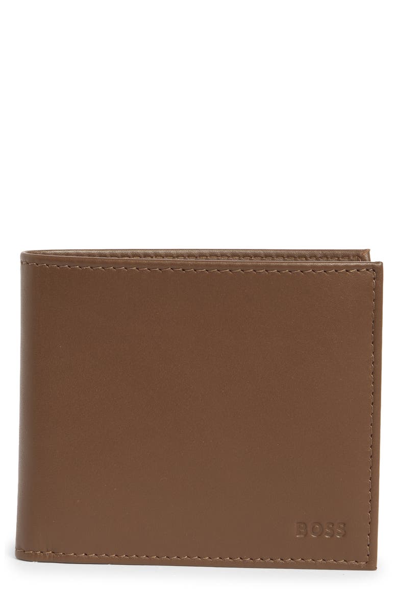 Randy Leather Bifold Wallet, Main, color, MEDIUM BROWN