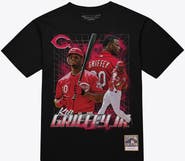 Mitchell & Ness Men's Mitchell & Ness Ken Griffey Jr. Black Cincinnati Reds Legendary Collage Player T-Shirt