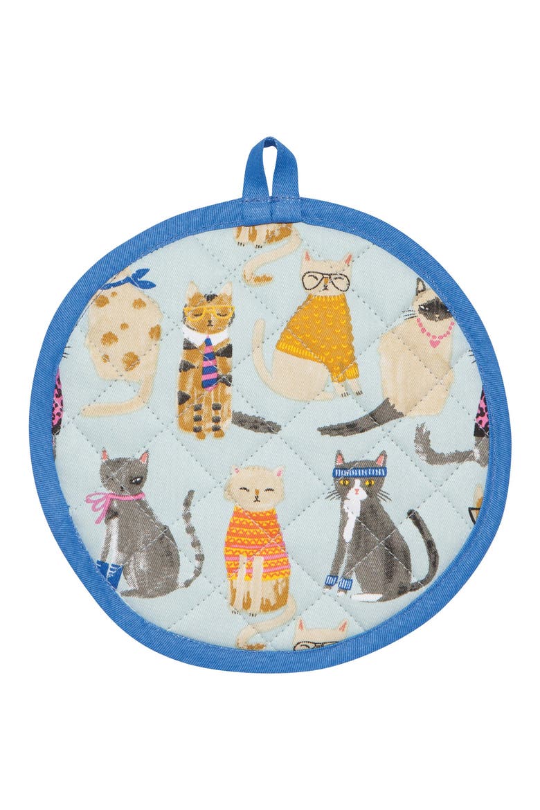 Feline Fine Potholder, Main, color, FELINE FINE