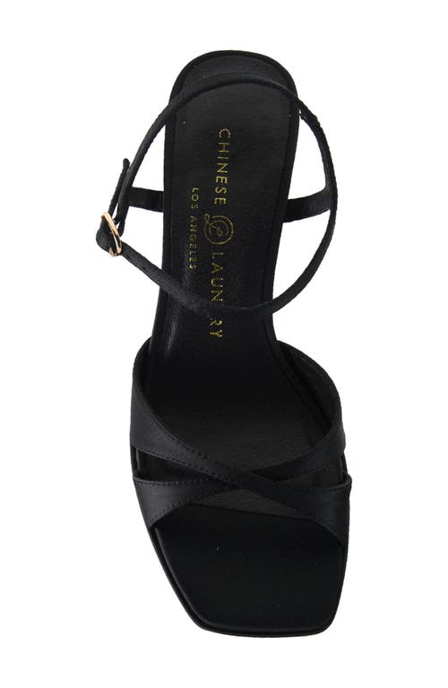 Chinese Laundry Gracie Ankle Strap Platform Sandal In Black