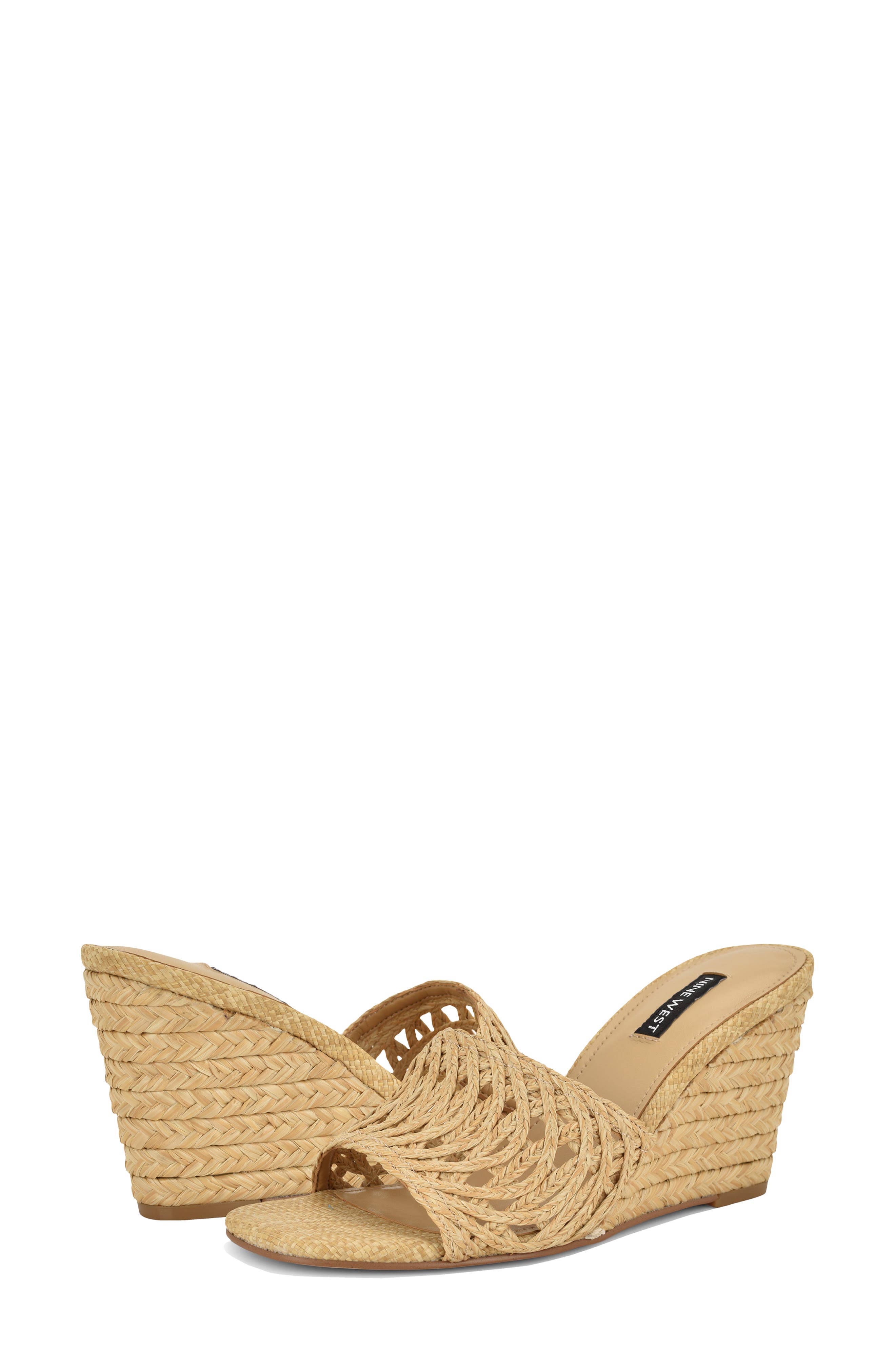 Nimaa Wedge Sandal, Alternate, color, LIGHT NATURAL