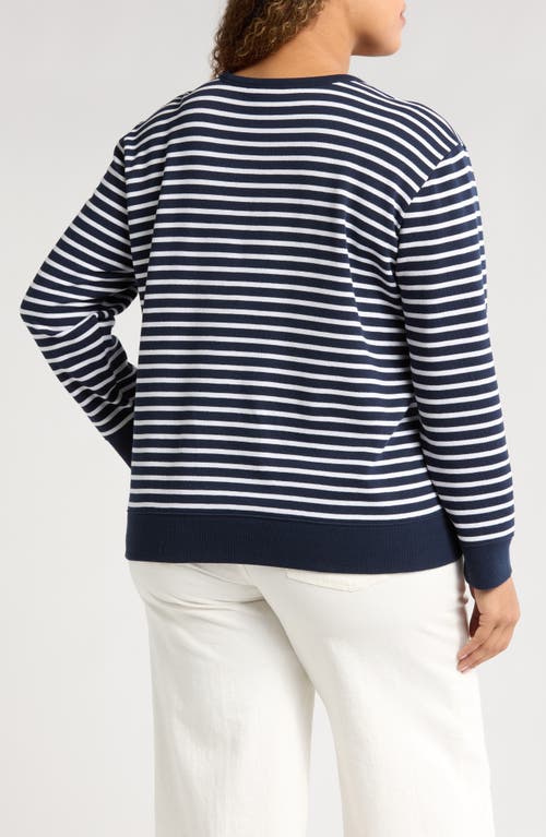 CASLONR CASLON(R) C'EST LA VIE STRIPE SWEATSHIRT