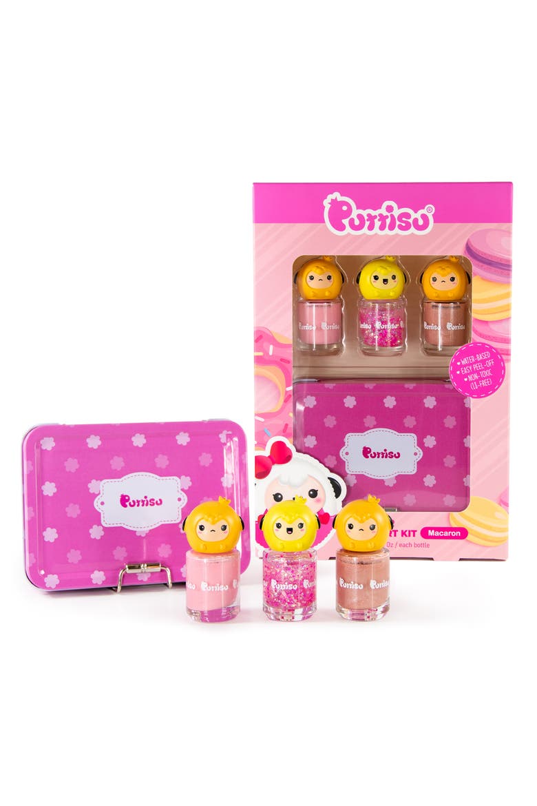 Water Based Peel Off Kids 3 Color Nail Polish Set, Alternate, color, Macaron