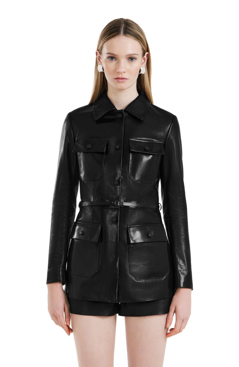 Rudsak DANICA WOMEN'S GLOSSY LEATHER JACKET, Main, color, 
