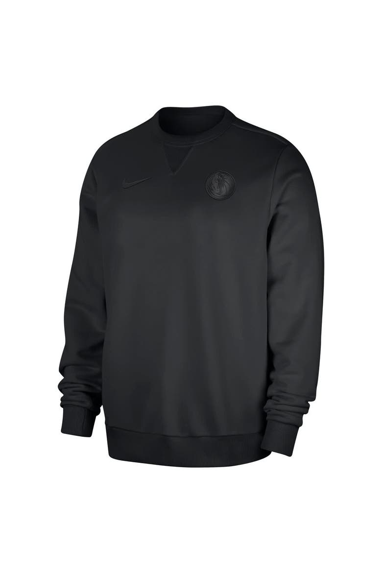 Men's Nike  Black Dallas Mavericks Authentic Standard Issue Travel Dri-FIT Sweatshirt, Alternate, color, Black