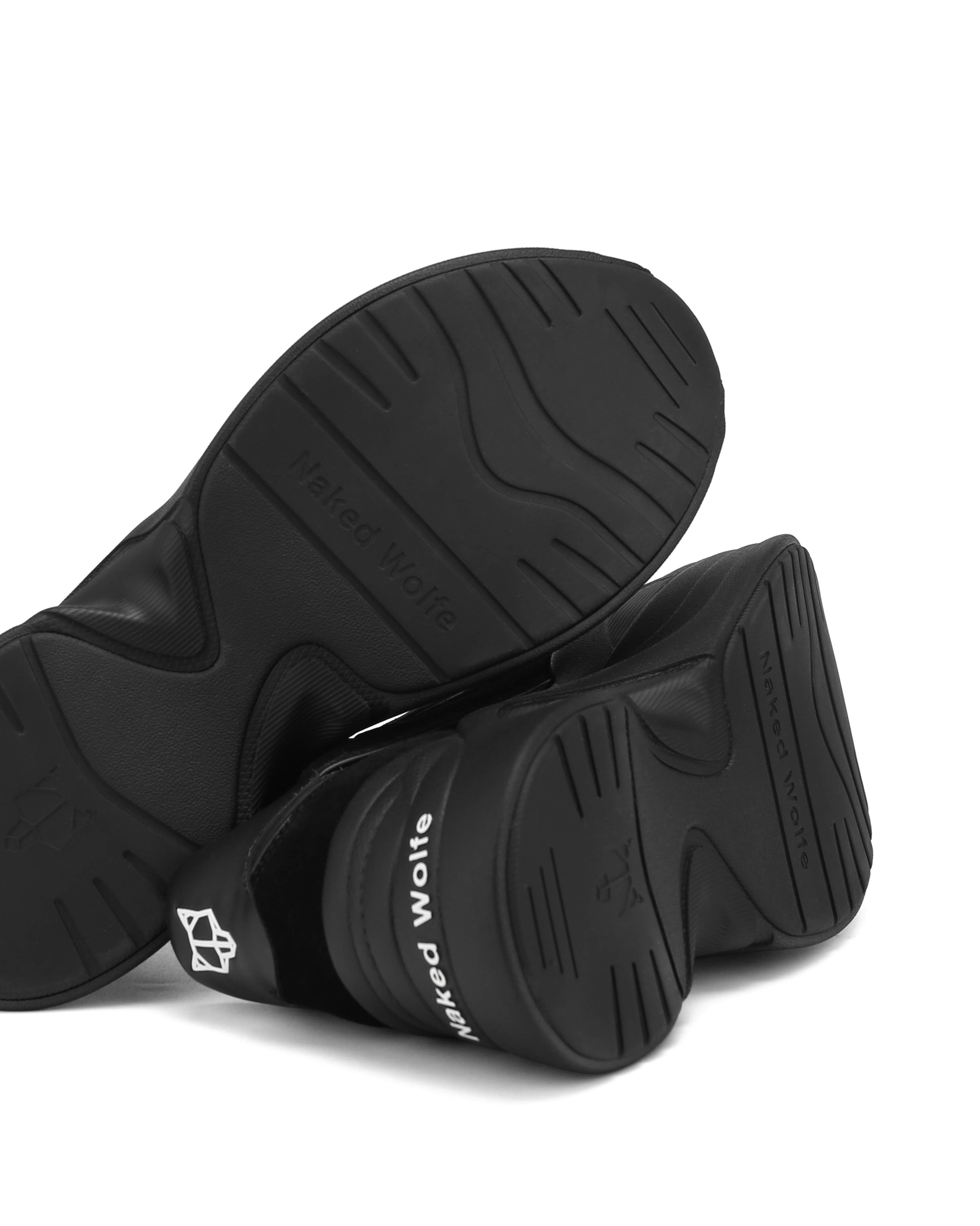 Naked Wolfe Temple Leather Sneaker, Alternate, color, Black