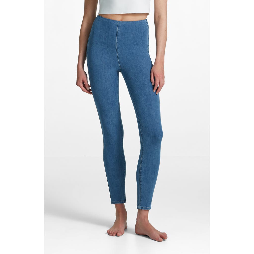 Commando Do It All Stretch Denim Crop Leggings In Light Indigo