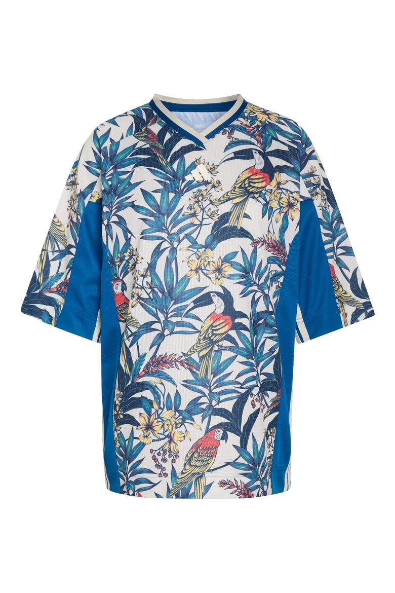 x Farm Rio Premium T-Shirt, Alternate, color, DARK MARINE/ TALC/ GOLD
