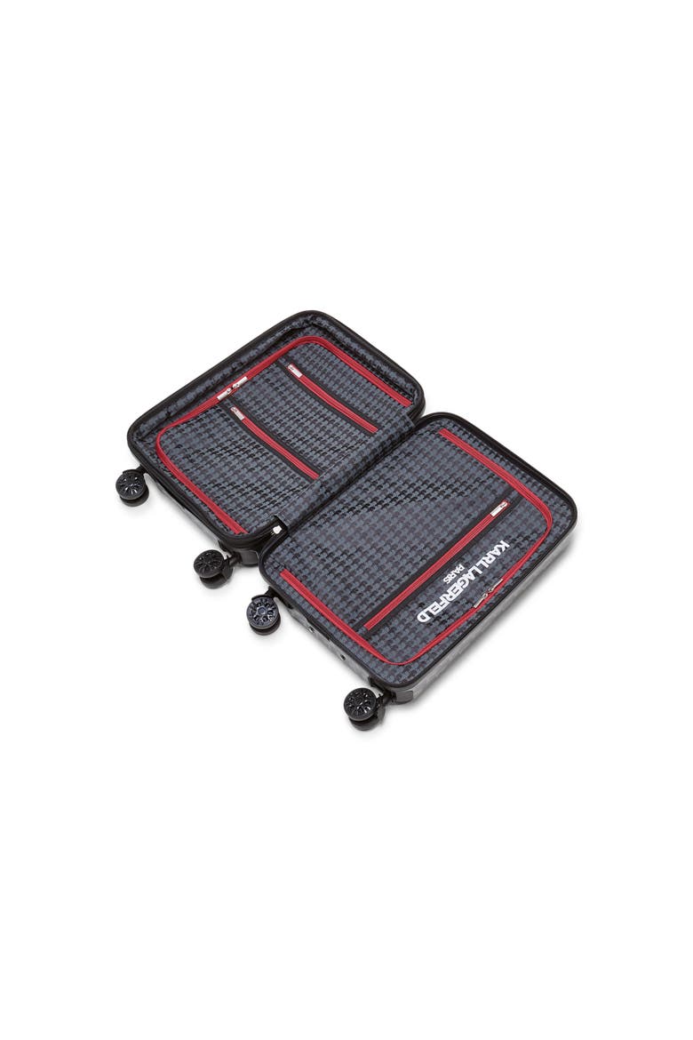 Bon Voyage 21" Upright Carry On Suitcase, Alternate, color, Black/Grey