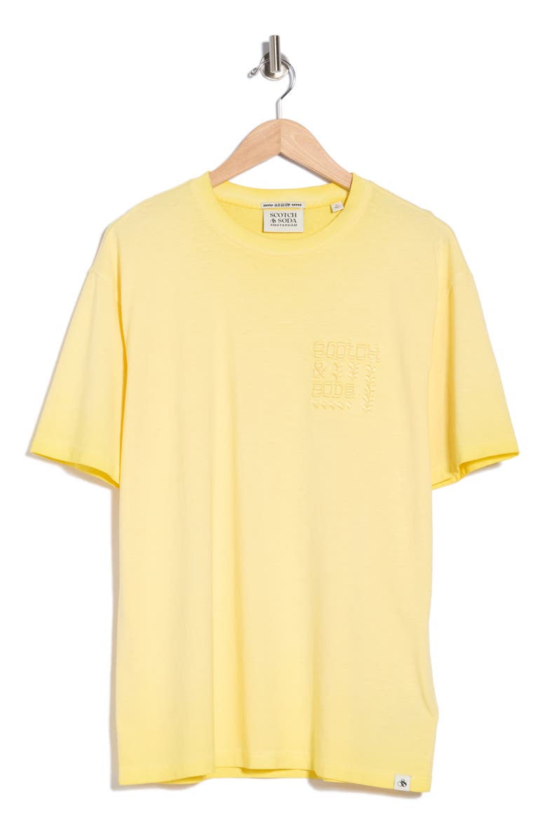 Embroidered Relaxed Fit T-Shirt, Main, color, RAFFIA