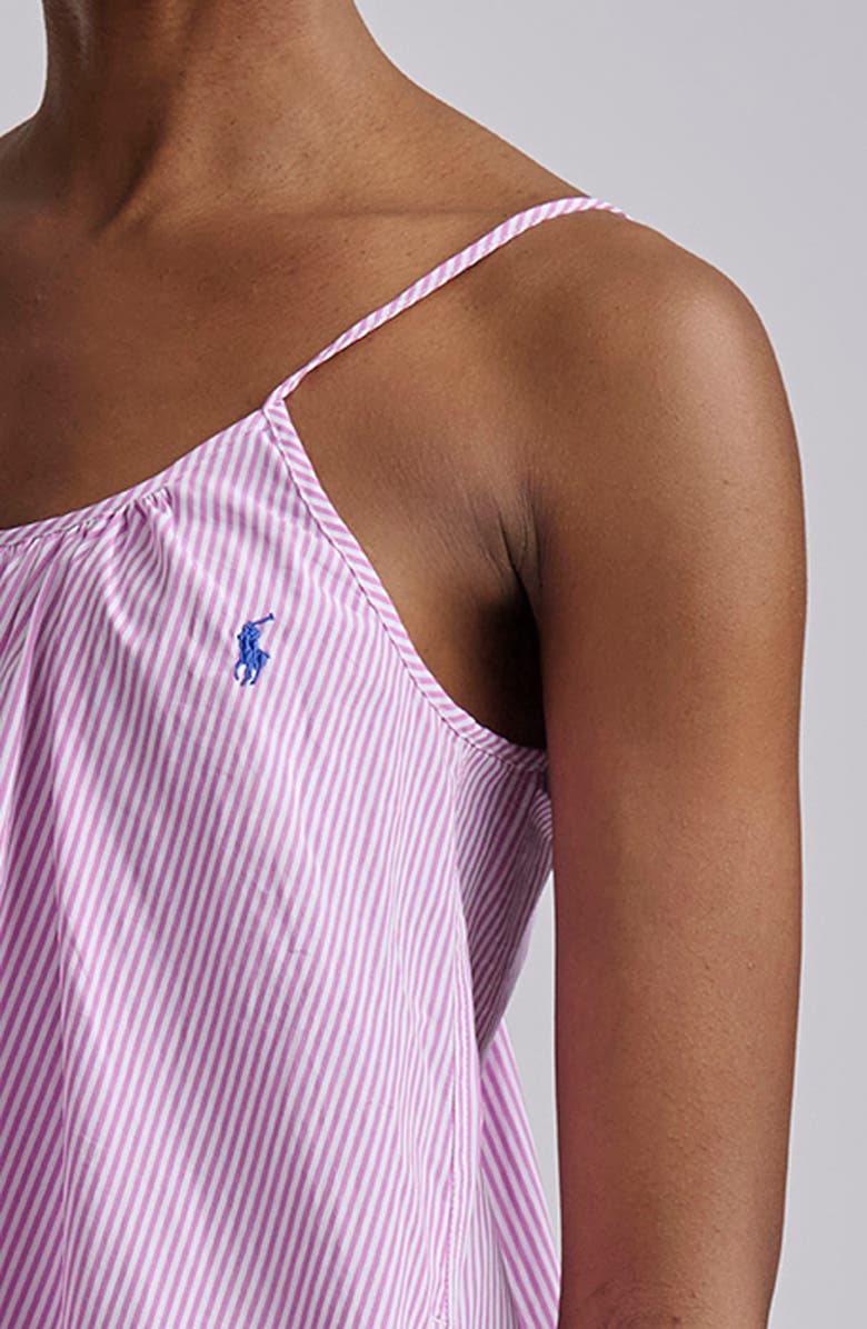 Polo Ralph Lauren Cotton Nightgown, Alternate, color, White Cloud X Hydrangea