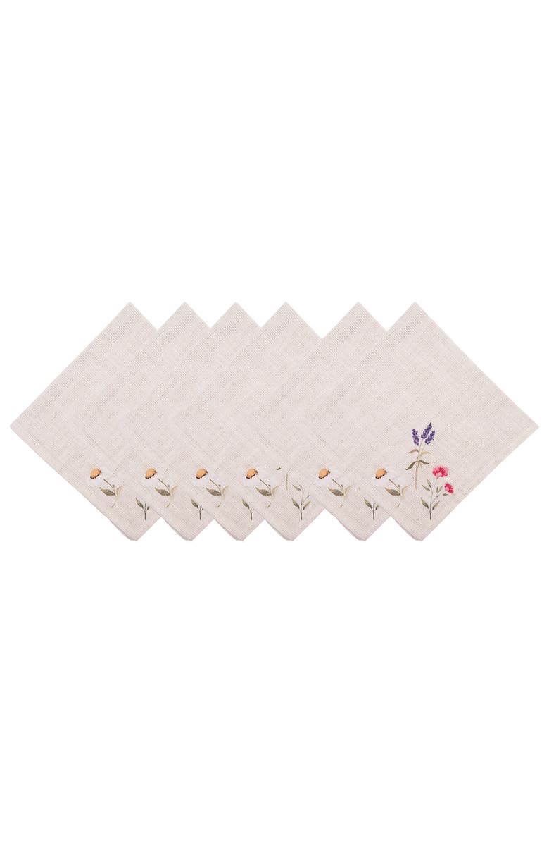 C&F Home April Showers Napkin Set of 6, Main, color, Brown