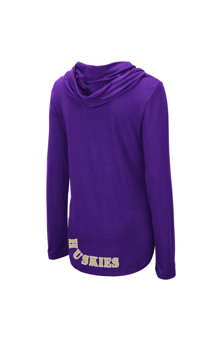 COLOSSEUM Women's Colosseum Purple Washington Huskies My Lover Lightweight Hooded Long Sleeve T-Shirt, Alternate, color,