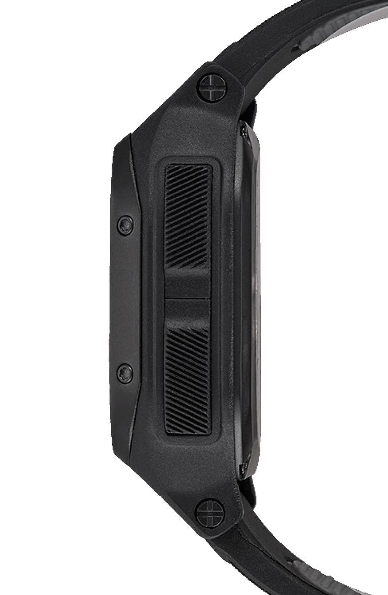 Nixon Regulus Expedition Silicone Strap Digital Chronograph Watch, 47.5mm, Alternate, color, All Black