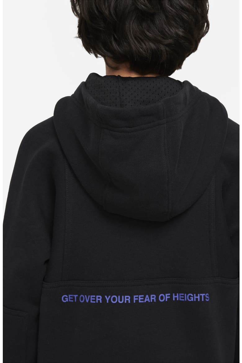 Air Kids' Pullover Hoodie, Alternate, color, BLACK/ RUSH VIOLET