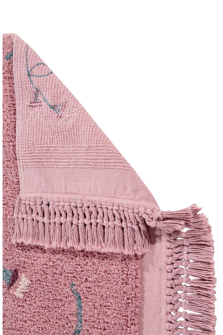 English Garden Washable Recycled Cotton Blend Rug, Alternate, color, ASH ROSE