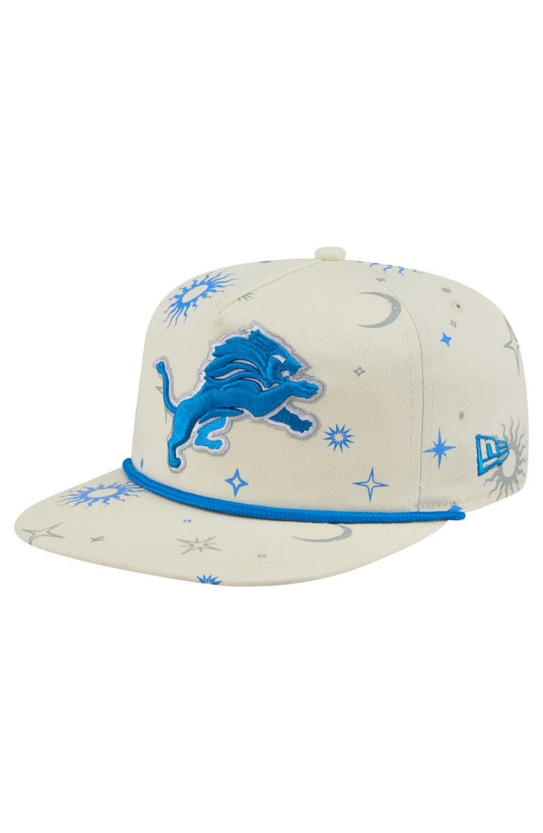 New Era Men's New Era Cream Detroit Lions Celestial Golfer Adjustable Hat, Main, color, Cream