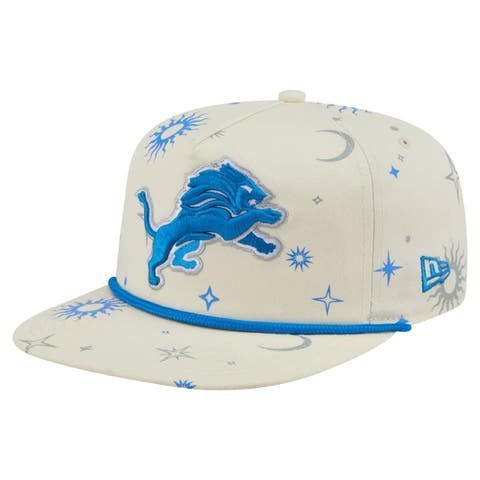Men's New Era Cream Detroit Lions Celestial Golfer Adjustable Hat