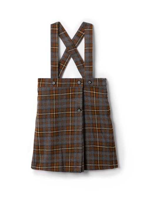 Plaid A-Line Skirt with Adjustable Suspenders (Toddler, Little Kid & Big Kid)