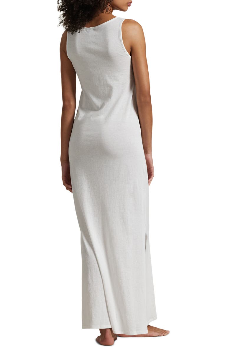 Polo Ralph Lauren Scoop Neck Sleeveless Cotton Nightgown, Alternate, color, White Cloud