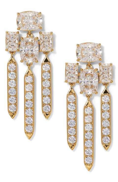 Northern Lights Cubic Zirconia Chandelier Earrings