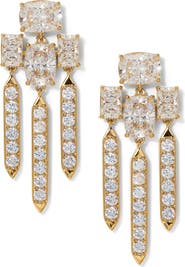Nadri Northern Lights Cubic Zirconia Chandelier Earrings