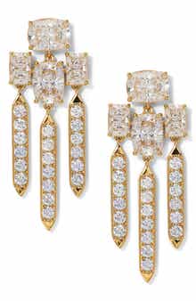 Northern Lights Cubic Zirconia Chandelier Earrings