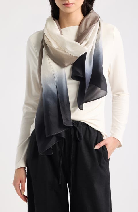 Dip Dye Silk Scarf