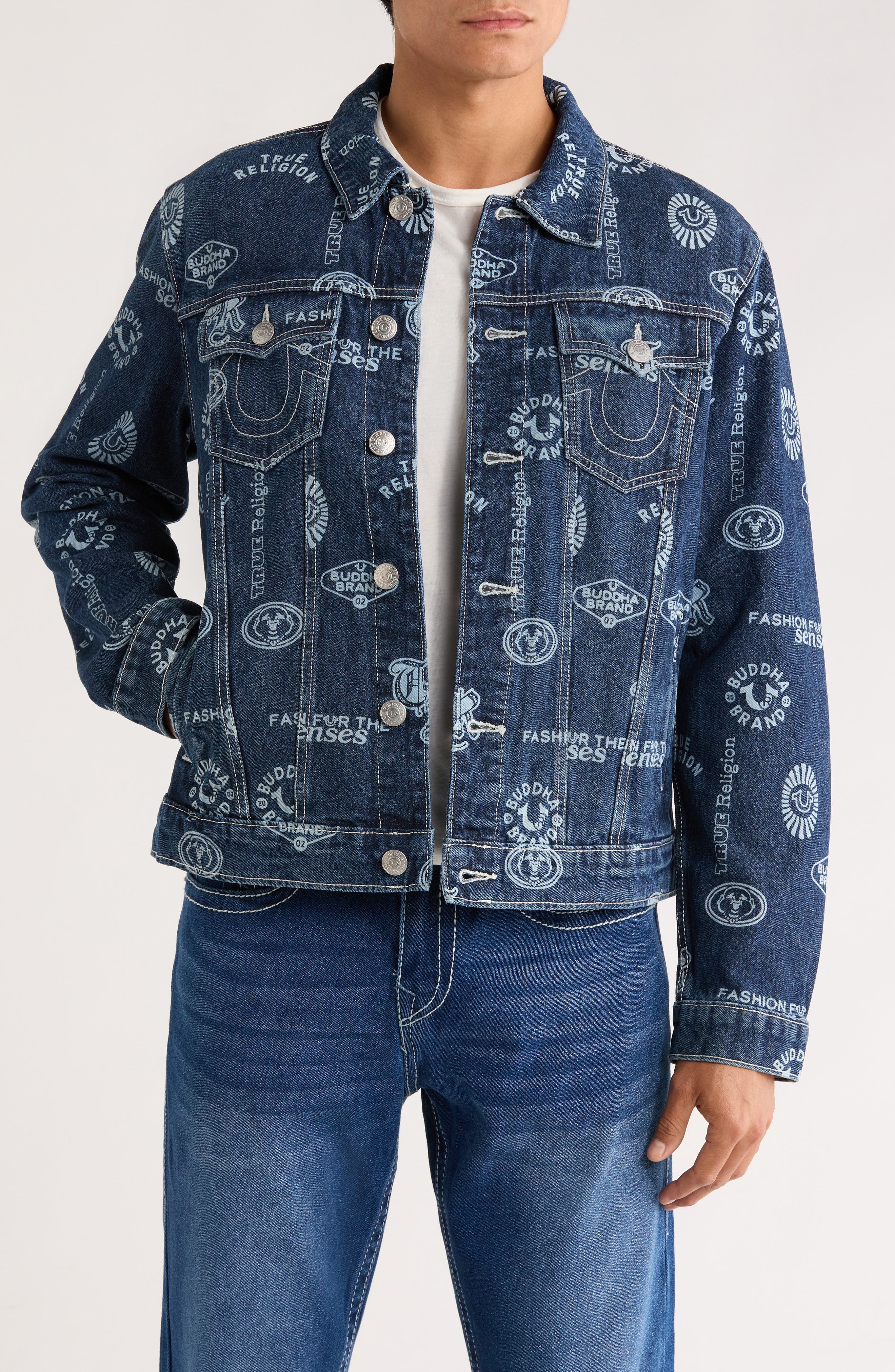 True Religion Jessie Denim Trucker Jacket