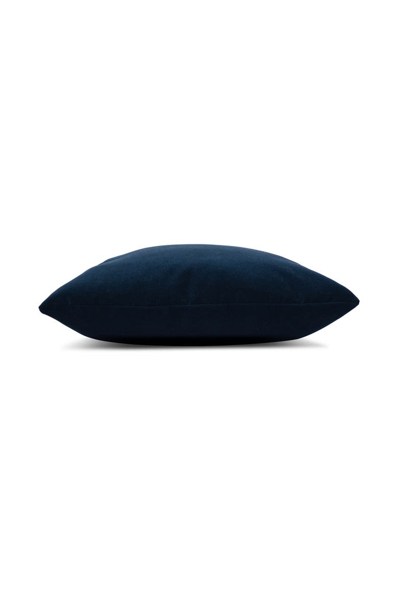 Plush Velvet Indoor & Outdoor Woven Accent Pillow, Alternate, color, Midnight