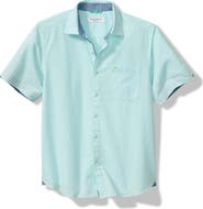 Tommy Bahama Nova Wave Short Sleeve Seersucker Button-Up Shirt