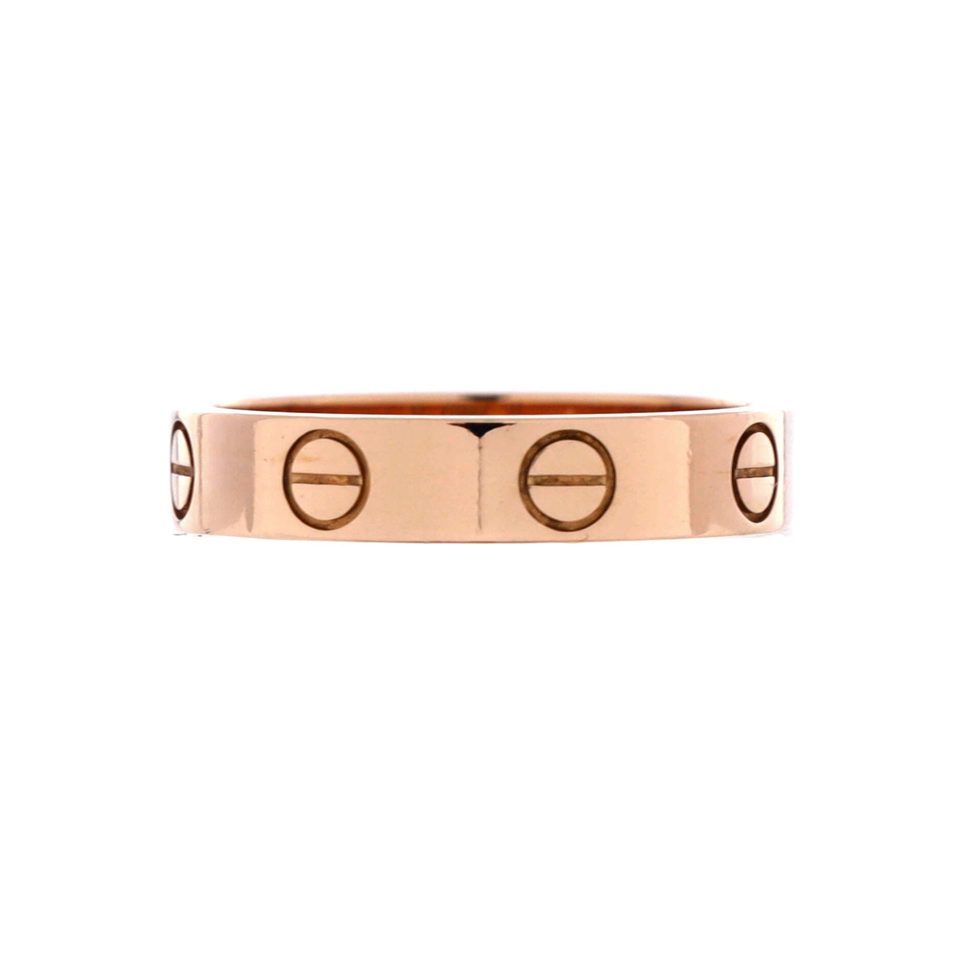 Love Wedding Band Ring 18K Rose Gold, Alternate, color, Metallic Gold