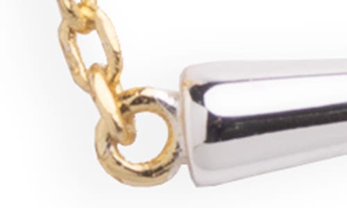 Argento Vivo Two Tone Bar Station Necklace In Gold