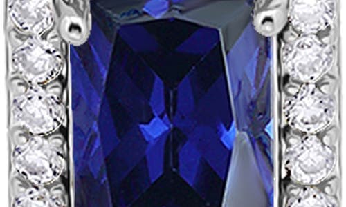 Christian Siriano Emerald Cut Cubic Zirconia Drop Earrings In Multi