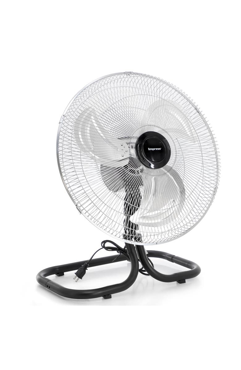 Impress 18 Inch 2-in-1 Chrome Hi-Speed Industrial Fan, Alternate, color, Black