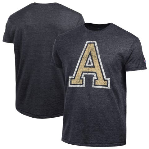 Men's Champion Black Army Black Knights Vintage Triumph Tri-Blend T-Shirt