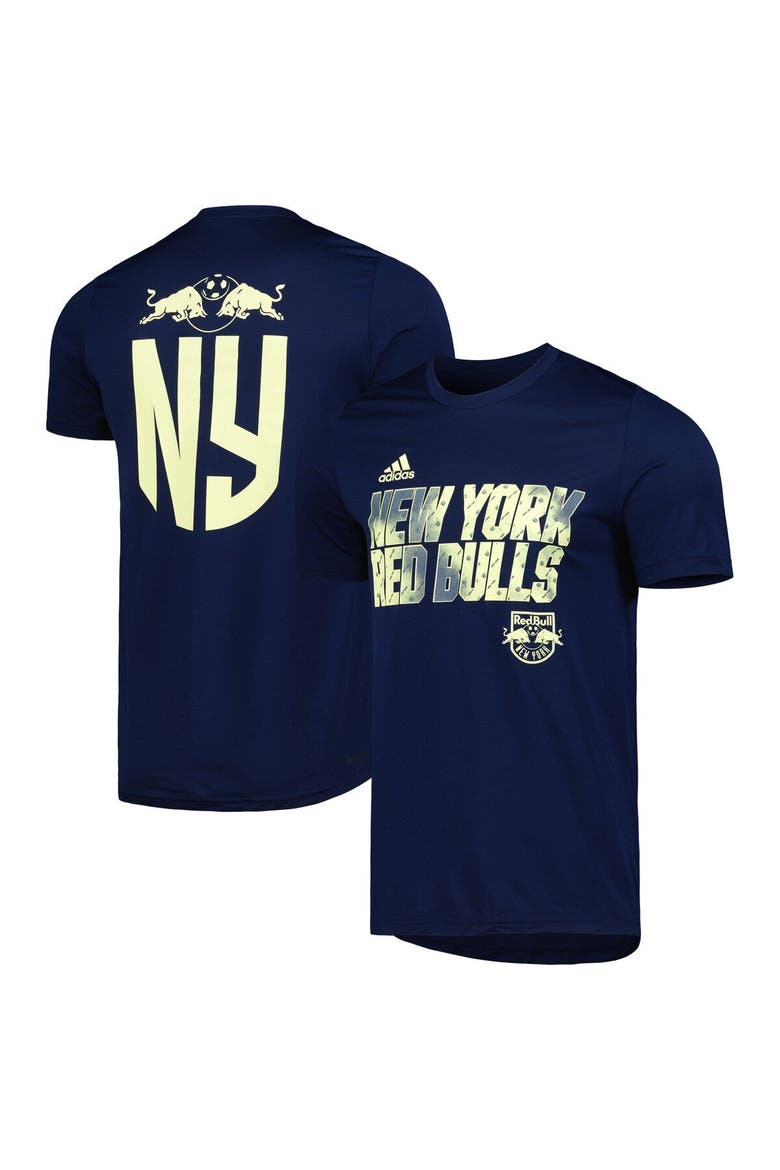 Men's adidas Navy New York Red Bulls Team Jersey Hook AEROREADY T-Shirt, Main, color, Navy