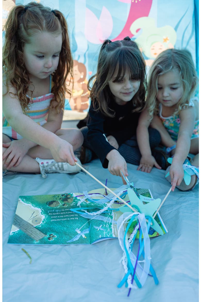Mermaid Play Tent, Alternate, color, BLUE